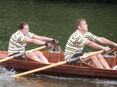 Chertsey Regatta 2015 - mixed doubles - Charlotte & Bob